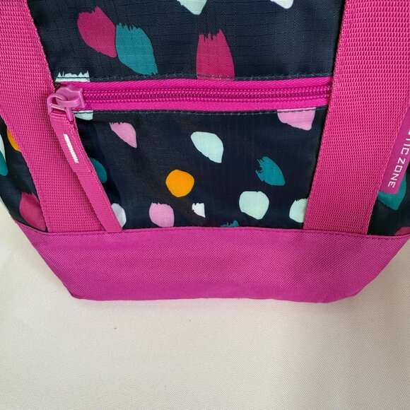 Arctic Zone Insulated Cooler 8 Can Capacity Fashion Tote Lunch Bag Zipper Pocket - Picture 3 of 9